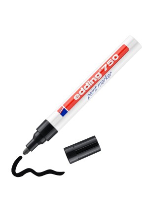 Edding E-750 Siyah Boya Dekor Markör Kalemi Edding E-750 Siyah Boya Dekor Markör Kalemi