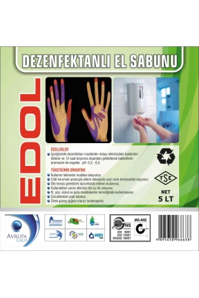 EDOL Dezenfekatnlı Sıvı El Sabunu 5 Litre