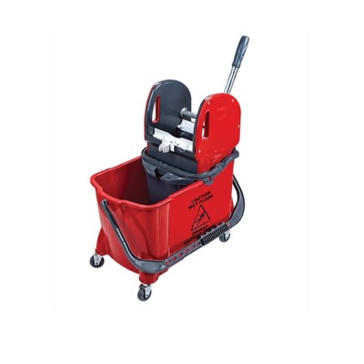 Euro Çift Kovalı Paspas Arabası Plastik Taşıyıcılı Plas.Presli