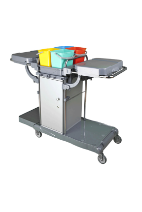 Euro Dinamik Dolaplı Kat Arabası Brandasız Krom 