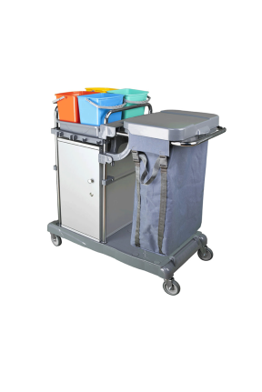 Euro Dinamik Dolaplı Kat Arabası Krom