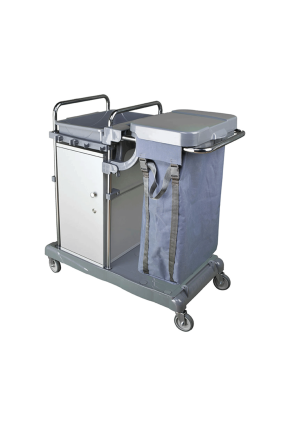 Euro Dinamik Dolaplı Kat Arabası Krom Kovasız