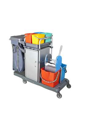 Euro Smart Dolaplı Kat Arabası Boyalı