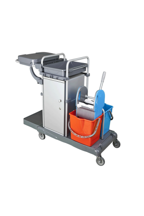 Euro Smart Dolaplı Kat Arabası Boyalı Kovasız ve Brandasız