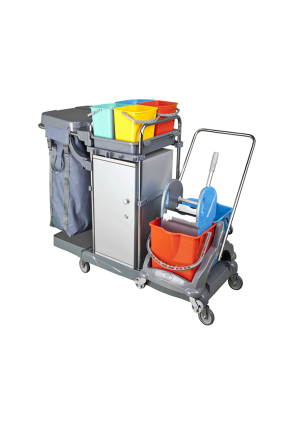 Euro Smart Dolaplı Kat Arabası Krom Milenium