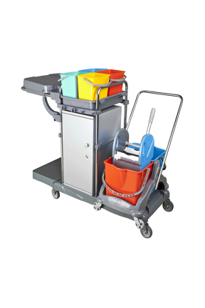 Euro Smart Dolaplı Kat Arabası Krom Milenium Brandasız