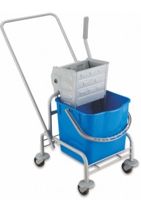 Euro Tek Kovalı Paspas Arabası Metal Taşıyıcılı Metal Presli