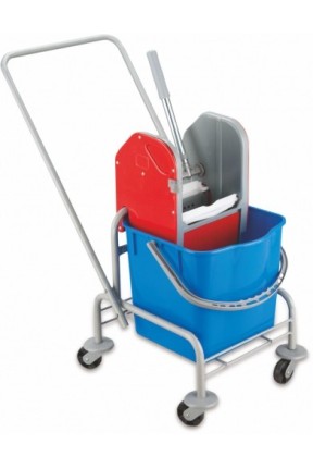 Euro Tek Kovalı Paspas Arabası Metal Taşıyıcılı Plas.Presli