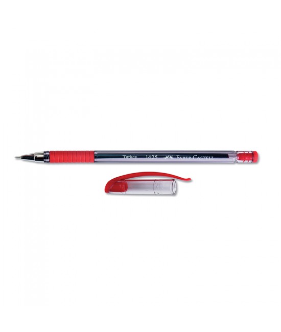 Faber-Castell 1425 Tükenmez Kalem İğne Uç 0.7 mm Kırmızı