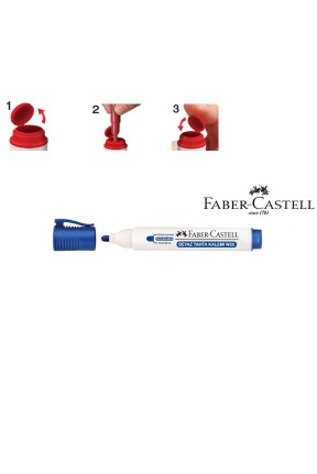 Faber-Castell Beyaz Tahta Kalemi W20 Mavi 10'Lu