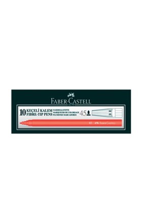 Faber Castell Keçeli Kalem Kırmızı 10'lu Kutu