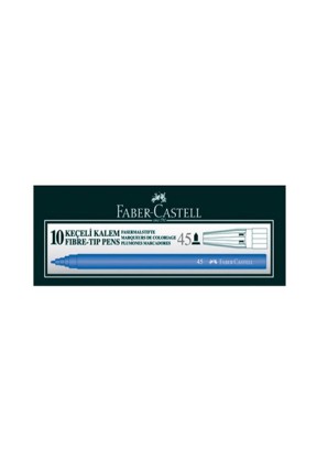 Faber Castell Keçeli Kalem Mavi 10'lu Kutu