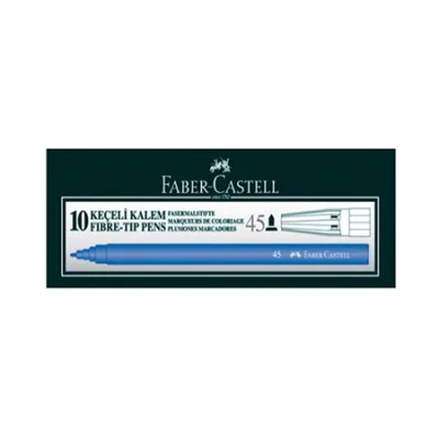 Faber Castell Keçeli Kalem Mavi 10lu Kutu