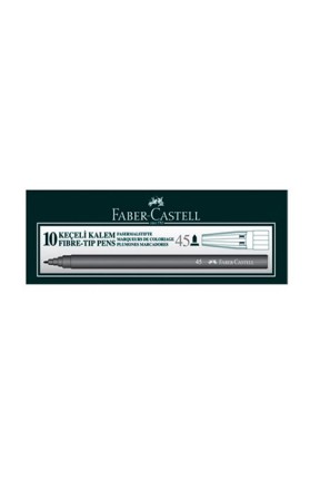 Faber Castell Keçeli Kalem Siyah 10'lu Kutu