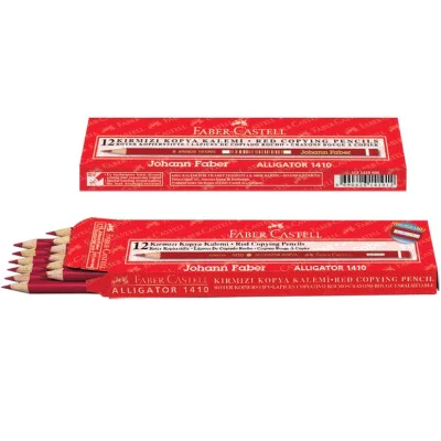 Faber Castell Kırmızı Kopya Kalemi 12Li