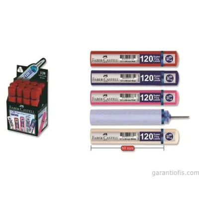 Faber Castell Super Fine Lead 2B 120li 60mm 0.7 Uç 12 Li Paket