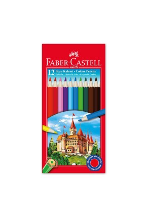 Faber Castell Tam Boy Kuru Boya 12 Renk