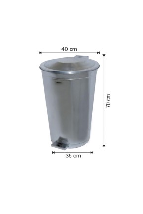Galvaniz Çöp Kovası 70 Litre