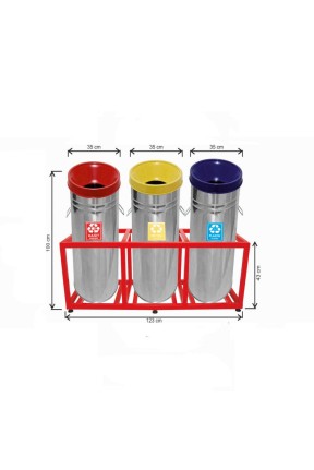 Geri Dönüşüm Grubu Paslanmaz Kafesli 100x123 Cm Geri Dönüşüm Grubu Paslanmaz Kafesli 100x123 Cm