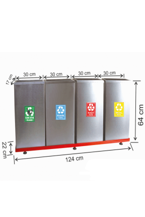 Geri Dönüşüm Paslanmaz 4 Lü Set Geri Dönüşüm Paslanmaz 4 Lü Set