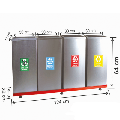 Geri Dönüşüm Paslanmaz 4 Lü Set Geri Dönüşüm Paslanmaz 4 Lü Set