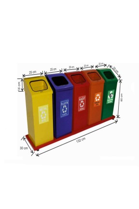 Geri Dönüşüm Seti 5 Li Boyalı Geri Dönüşüm Seti 5 Li Boyalı