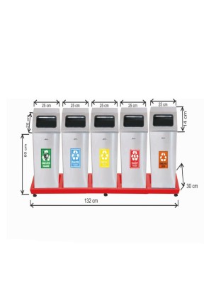 Geri Dönüşüm Seti 5 Li Paslanmaz Geri Dönüşüm Seti 5 Li Paslanmaz