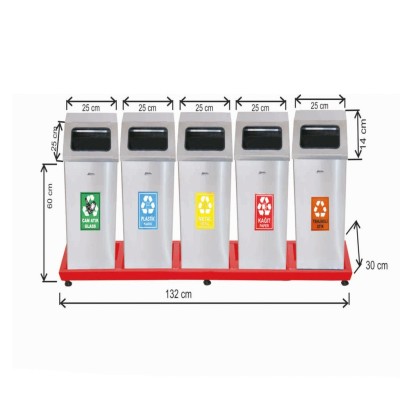 Geri Dönüşüm Seti 5 Li Paslanmaz Geri Dönüşüm Seti 5 Li Paslanmaz