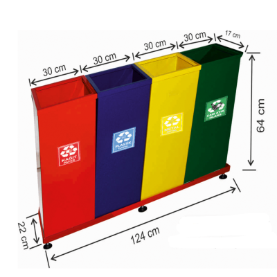 Geri Dönüşüm Seti Bazalı 4 Lü Boyalı Geri Dönüşüm Seti Bazalı 4 Lü Boyalı