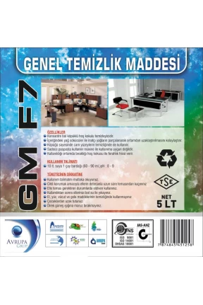 GM F7 Genel Temizlik Maddesi 5 Litre