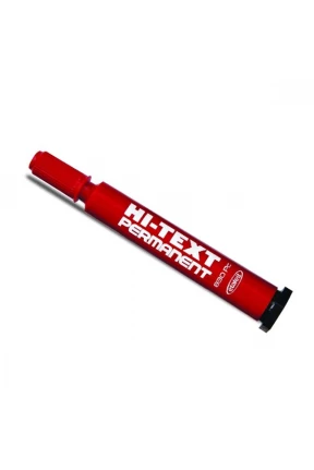 Hi-Text 830 PC Kesik Uçlu Koli Kalemi Kırmızı 12'Li