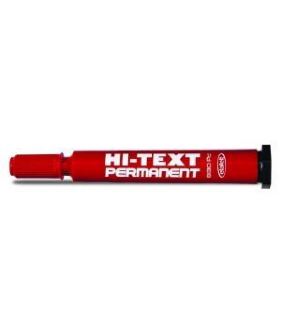 Hi-Text 830 PC Kesik Uçlu Koli Kalemi Kırmızı 12'Li