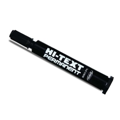 Hi-Text 830 PC Kesik Uçlu Koli Kalemi Siyah 12Li