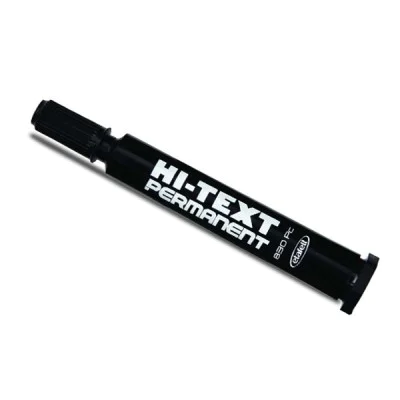 Hi-Text 830 PC Kesik Uçlu Koli Kalemi Siyah 12Li