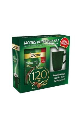 Jacobs Monarch Gold 200 gr Kahve Kupa Bardak Hediyeli