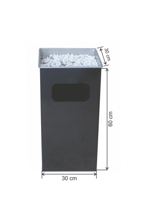 Kare Küllüklü Çöp Kovası Boyalı 54 Litre Kare Küllüklü Çöp Kovası Boyalı 54 Litre