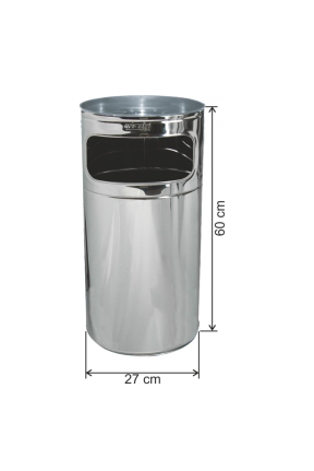 Kolon Tip Paslanmaz Küllük 34 Litre