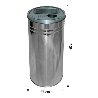 Kolon Tipi Paslanmaz Küllük Izgaralı Hazneli 34 Litre Kolon Tipi Paslanmaz Küllük Izgaralı Hazneli 34 Litre