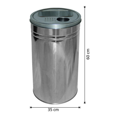 Kolon Tipi Paslanmaz Küllük Izgaralı Hazneli 57 Litre Kolon Tipi Paslanmaz Küllük Izgaralı Hazneli 57 Litre