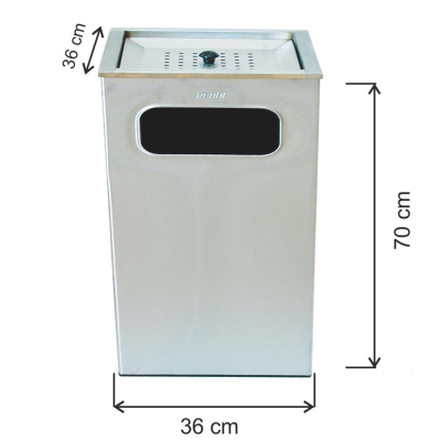 Küllüklü Çöp Kovası Paslanmaz 100 Litre Küllüklü Çöp Kovası Paslanmaz 100 Litre