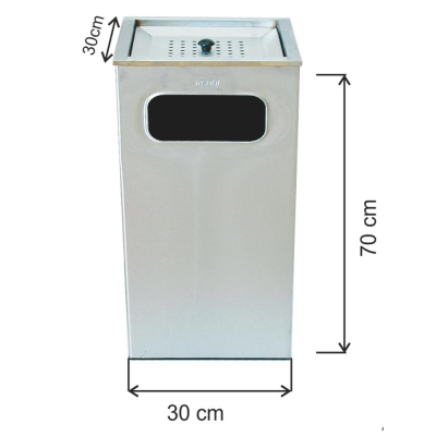 Küllüklü Çöp Kovası Paslanmaz 63 Litre Küllüklü Çöp Kovası Paslanmaz 63 Litre