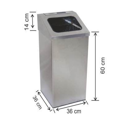 Küllüklü Çöp Kovası Paslanmaz 79 Litre Küllüklü Çöp Kovası Paslanmaz 79 Litre