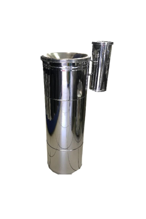 Küllüklü Dekoratif Çöp Kovası Paslanmaz