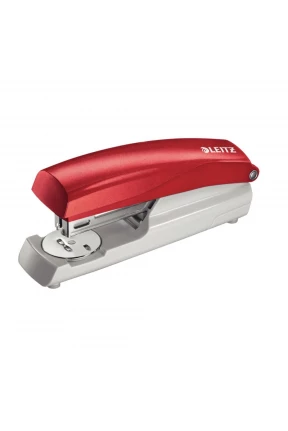 Leitz 5501 Kırmızı Zımba Makinesi (25 Sayfa Kapasiteli)