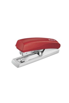 Leitz 5517 Kırmızı Zımba Makinesi (10 Sayfa Kapasiteli)