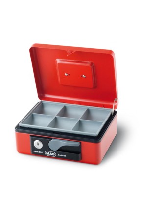 Mas 185 Orta Boy Metal Para Kasası Kırmızı