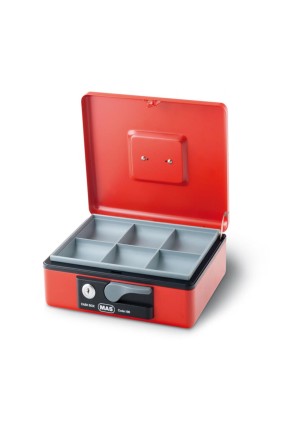 Mas 190 Büyük Boy Metal Para Kasası Kırmızı