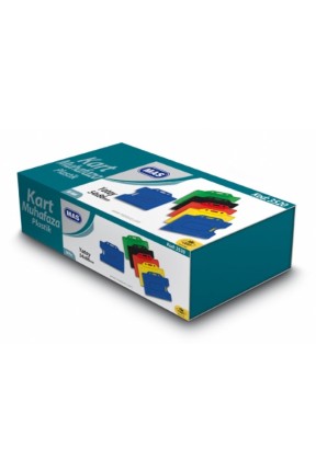 Mas 3520 Plastik Kart Muhafaza - Yatay-54x86-Lacivert 50 Li