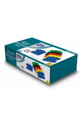 Mas 3520 Plastik Kart Muhafaza - Yatay-54x86-Lacivert 50 Li