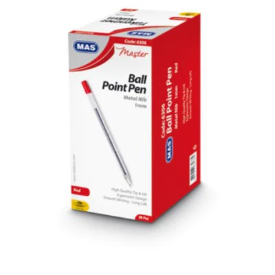 Mas 6306 Mavi Tükenmez Kalem (Metal Uç) 50li